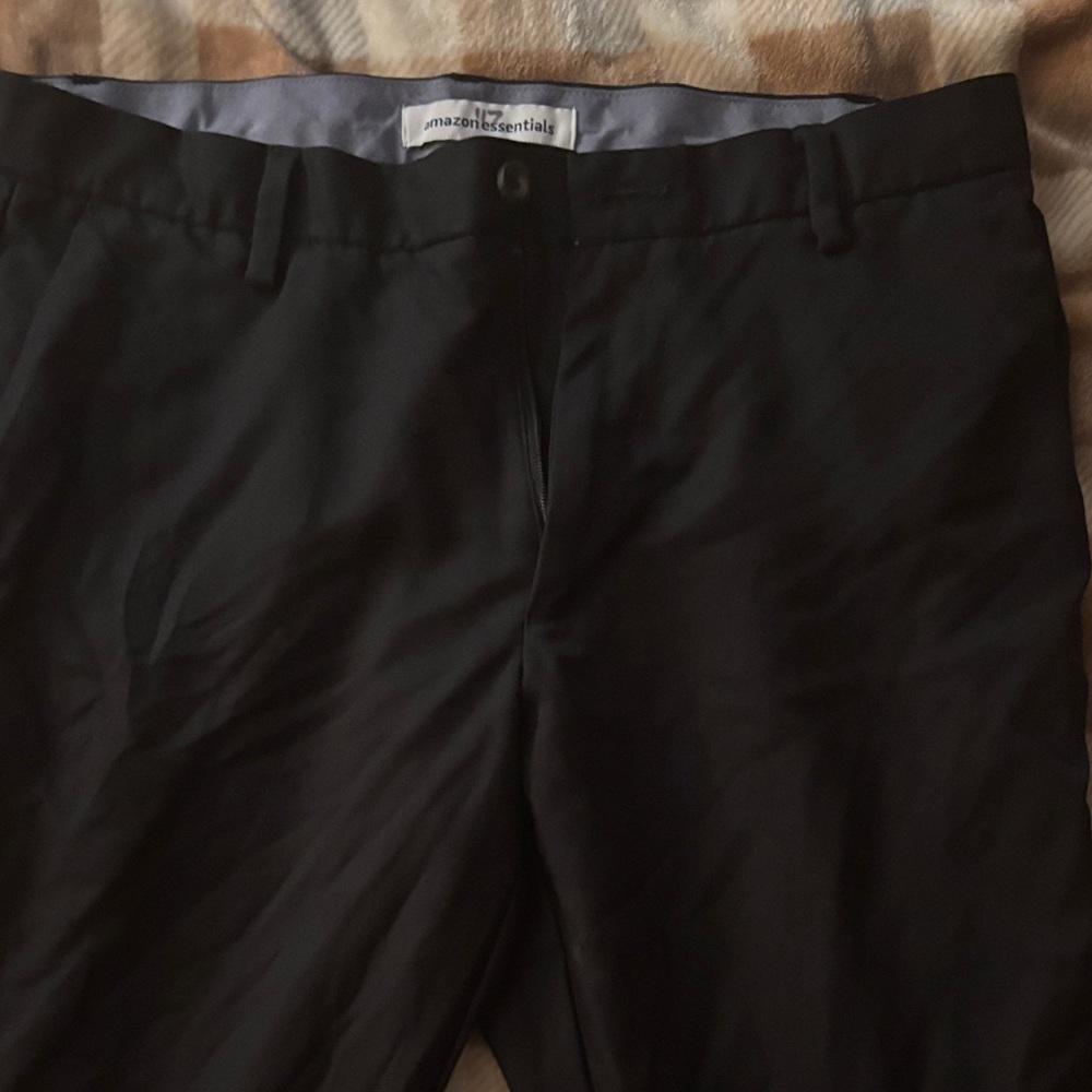 Amazon Essentials Classic Black Trousers